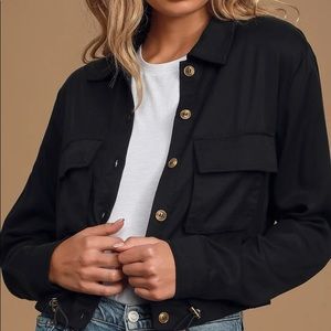 Lulu’s Cropped Utility Jacket
